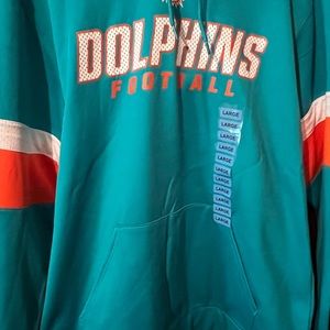Miami dolphins official nfl team apparel hoodie different sizes L,XL,XXL